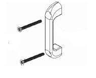 Bradley HDW0-Z0168 Commercial Countersink Door Pull Kit for use with Bradley 1" Panels, Chrome Zamak - TotalRestroom.com