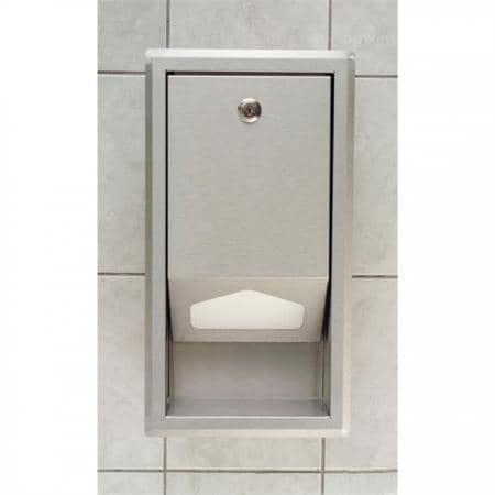 Koala Kare KB134-SSLD Sanitary Liner Dispenser, Recess Mount, Stainless Steel