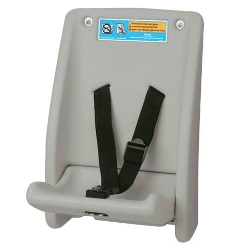 Koala Kare KB102-01 Bobrick Wall-Mounted Child Protection Seat, Grey - TotalRestroom.com