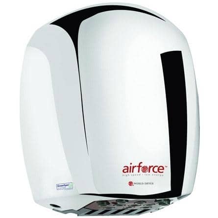 World Dryer Airforce J-970 High Efficiency Hand Dryer, Chrom - TotalRestroom.com