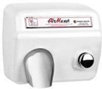 World Dryer Airmax M5-974 Hand Dryer, Push Button, Cast Iron - TotalRestroom.com