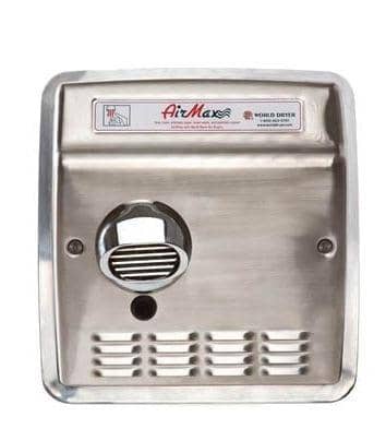 World Dryer Airmax DXRM5-Q973 Automatic Hand Dryer, Brushed - TotalRestroom.com