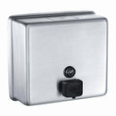 ASI 9343 Commercial Soap Dispenser, Surface-Mounted, Manual-Push, Stainless Steel - TotalRestroom.com