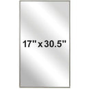 Bradley 175-102200 Commerical Medicine Cabinet, 17" W x 30.5" H, Semi-Recessed-Mounted, Stainless Steel w/ Satin Finish - TotalRestroom.com