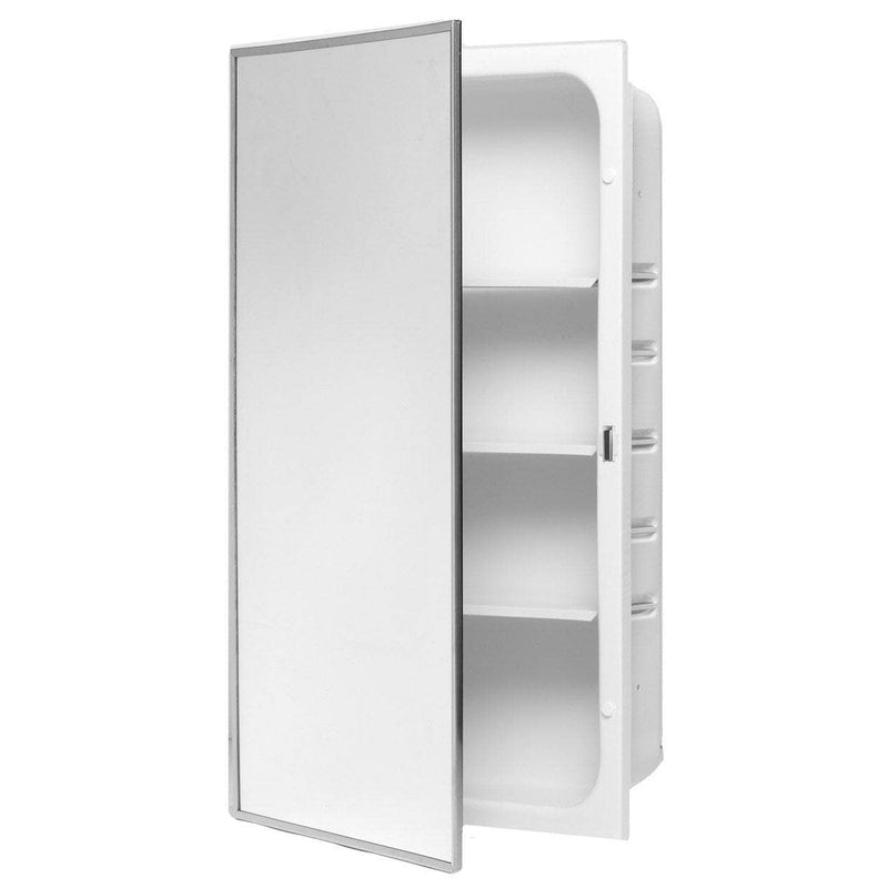 Bradley 9663-000000 Commerical Medicine Cabinet, 16" W x 26" H, Recessed-Mounted, Steel White Epoxy - TotalRestroom.com