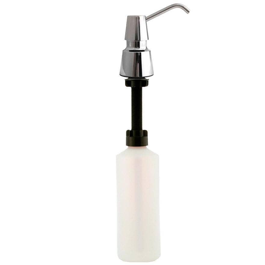 Bobrick B-823 Commercial Foam Soap Dispenser, Counter Mounted, Stainless Steel - 4" Spout Length - TotalRestroom.com