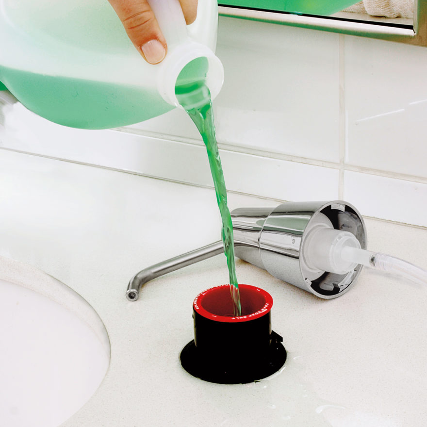 Bobrick B-823 Commercial Foam Soap Dispenser, Counter Mounted, Stainless Steel - 4" Spout Length