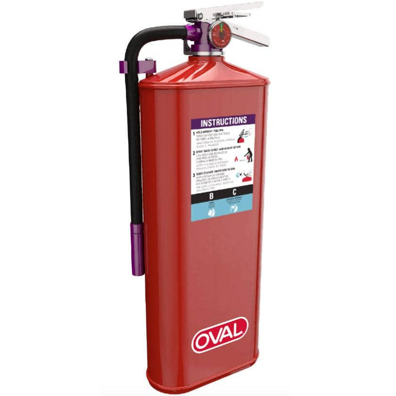 Oval 10HPKP Fire Extinguisher, Purple K Dry Chemical - TotalRestroom.com