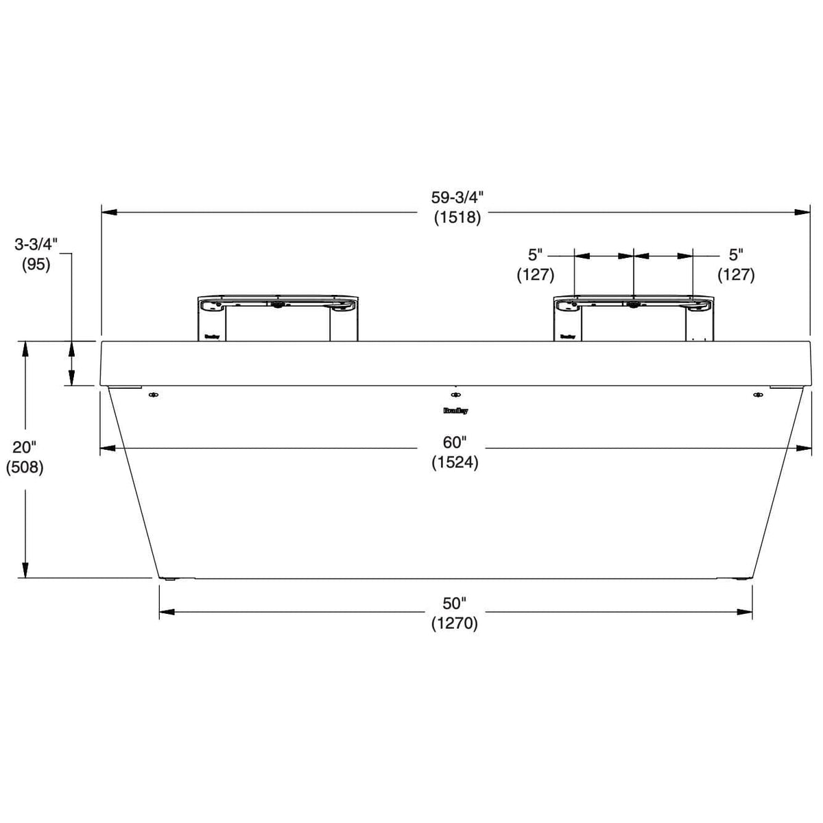 Bradley Verge with WashBar Technology - LVQ-Series, Two-Station, LVQD2 - TotalRestroom.com