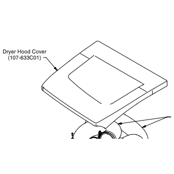 Bradley 107-633C01 Molded Dryer Cover