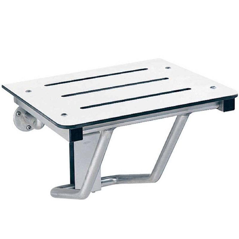 Bobrick B-5193 Commercial Folding Shower Seat, Surface-Mounted, Stainless Steel - TotalRestroom.com