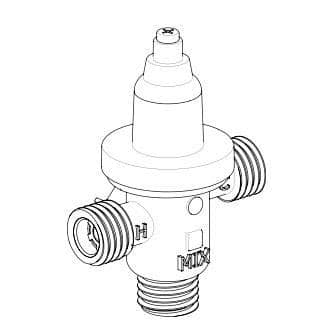 Bradley S59-4000 Navigator Thermostatic Mixing Valve With 1/2" Male NPT Connection