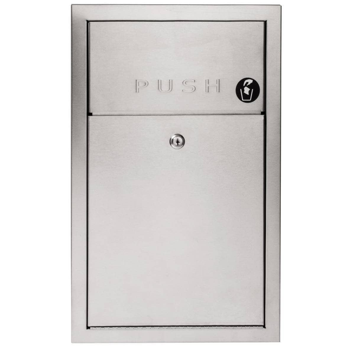 Bradley 369-11 Commercial Restroom Waste Receptacle, 1.7 Gallon, Surface-Mounted, 12-3/4