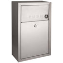 Bradley 369-11 Commercial Restroom Waste Receptacle, 1.7 Gallon, Surface-Mounted, 12-3/4" W x 20-1/2" H, 6-3/16" D, Stainless Steel - TotalRestroom.com