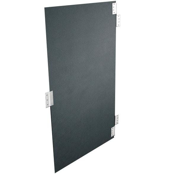Hadrian Bathroom Stall Door, Solid Plastic, 36" x 55", Includes 621005/6 Aluminum Out-Swing Hardware Kit, B/F - 10036