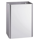 Bradley 355-650000 Commercial Restroom Waste Receptacle, 20.6 Gallon, Surface-Mounted, 18" W x 23" H, 11-1/2" D, Stainless Steel