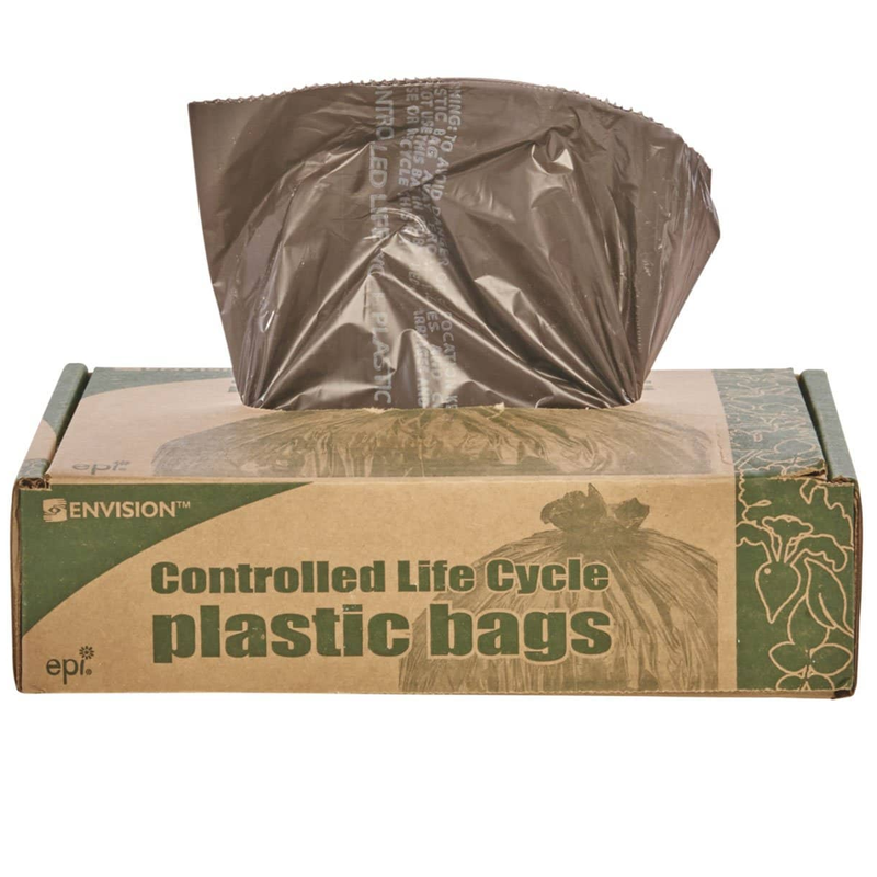 Stout Controlled Life-Cycle Plastic Trash Bags, 30 Gal, 0.8 Mil, 30