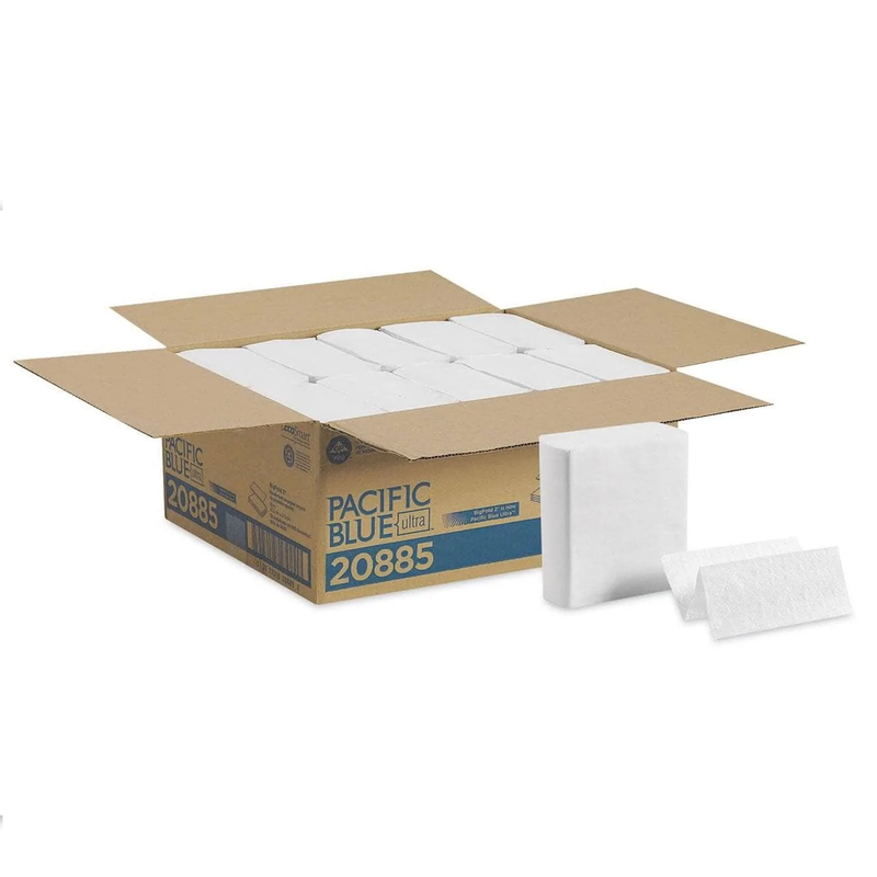 Georgia Pacific Pacific Blue Ultra Z-Fold Folded Paper Towels, 8 X 11, White, 260/Pack, 10 Pk/Ct - GPC20885