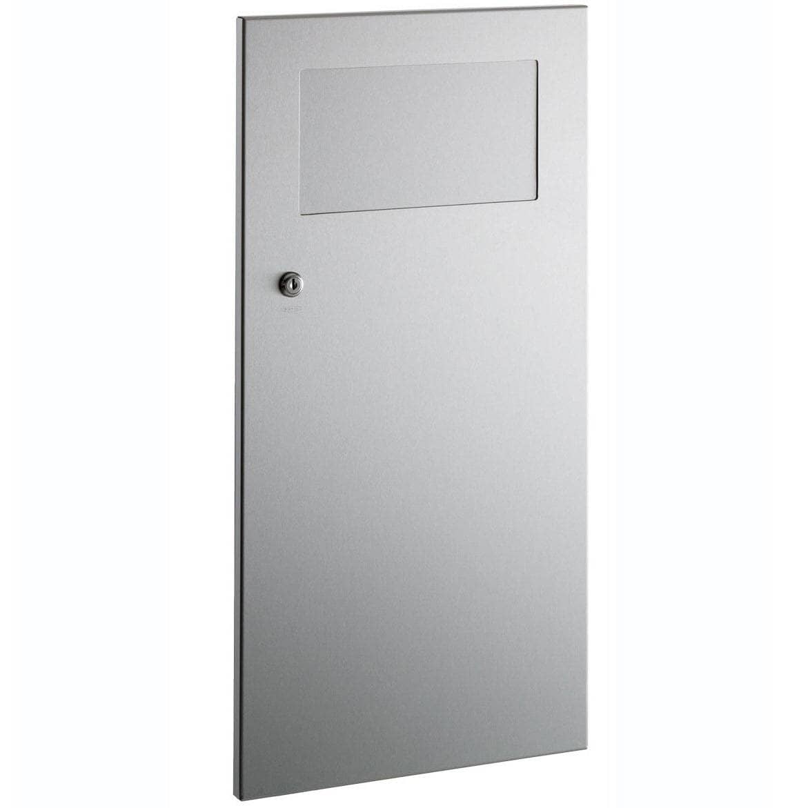 Bobrick B-35633 Commercial Restroom Sanitary Waste Bin, 11 L, Recessed-Mounted, 14-1/8