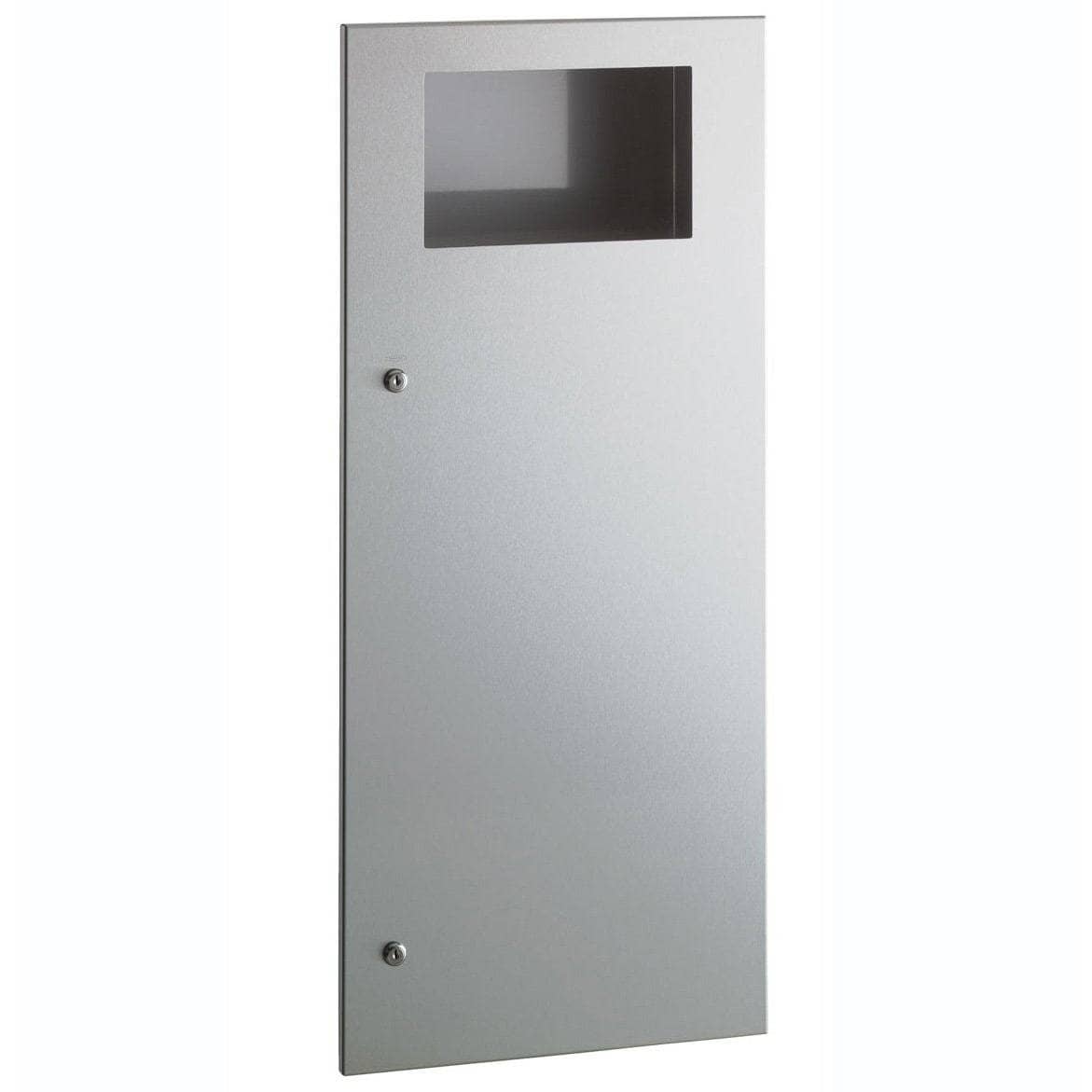 Bobrick B-35643 Commercial Restroom Sanitary Waste Bin, 45 L, Surface-Mounted, 15-3/4
