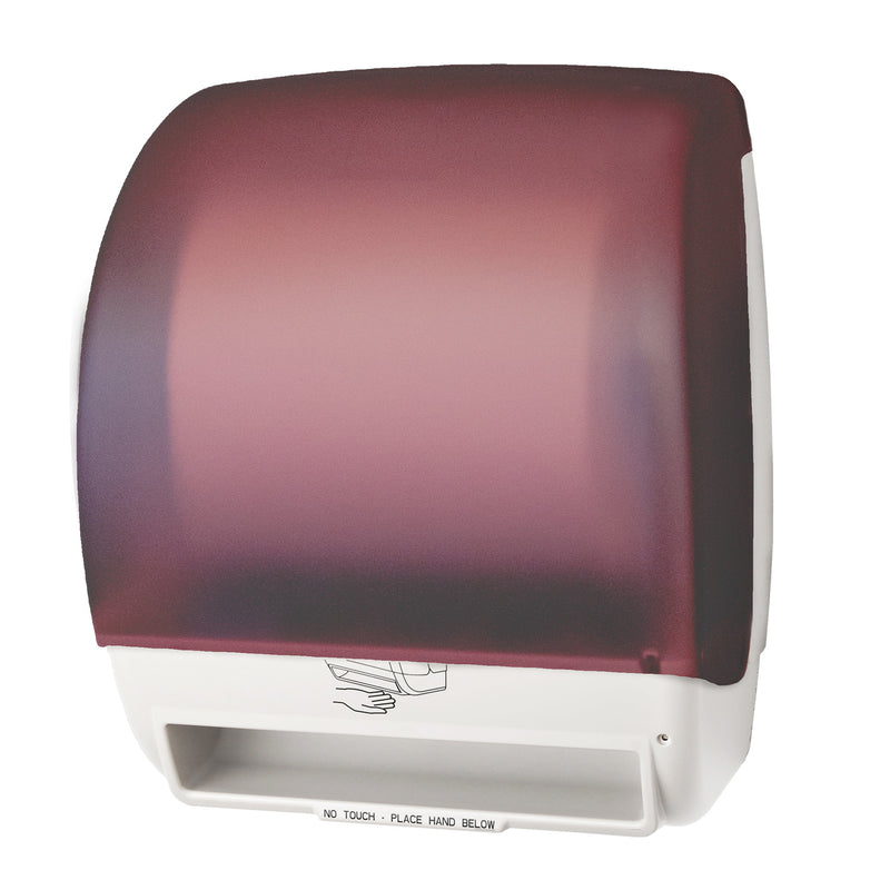 Palmer Fixture Touchless Roll Towel Dispenser Red Translucent, TD024526