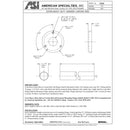 ASI 1204-2-72, 72" Shower Curtain Rod, Rod Only, 1-1/4" Diameter