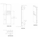 ASI 6467-00 Combination Commercial Paper Towel Dispenser/Waste Receptacle, Recessed-Mounted, Stainless Steel - TotalRestroom.com