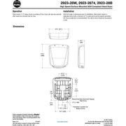 Bradley 2923-287401 Aerix High Speed Surface-Mounted ADA Hand Dryer, Stainless Steel