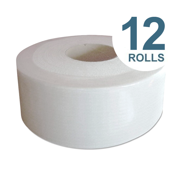 Boardwalk Jumbo Roll Tissue, Septic Safe, 2-Ply, Natural, 3.3" X 1000 Ft, 12 Roll/Carton - BWKJRT1000