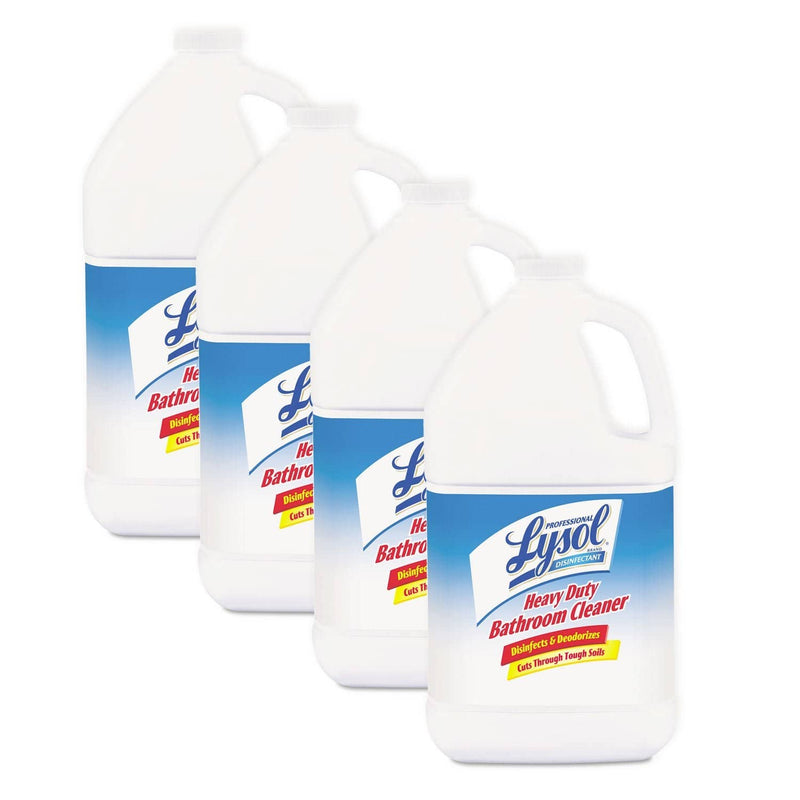 Lysol Disinfectant Heavy-Duty Bathroom Cleaner Concentrate, 1 Gal Bottles, 4/Carton - RAC94201CT