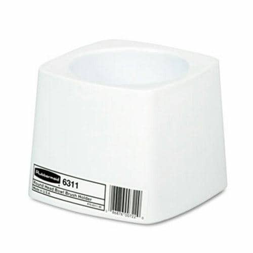 Rubbermaid Holder For Toilet Bowl Brush, White Plastic - RCP631100WE