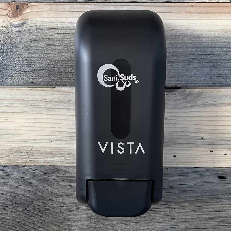VISTA Sani Suds Manual Soap Dispenser, Black Translucent - SD1002 - TotalRestroom.com