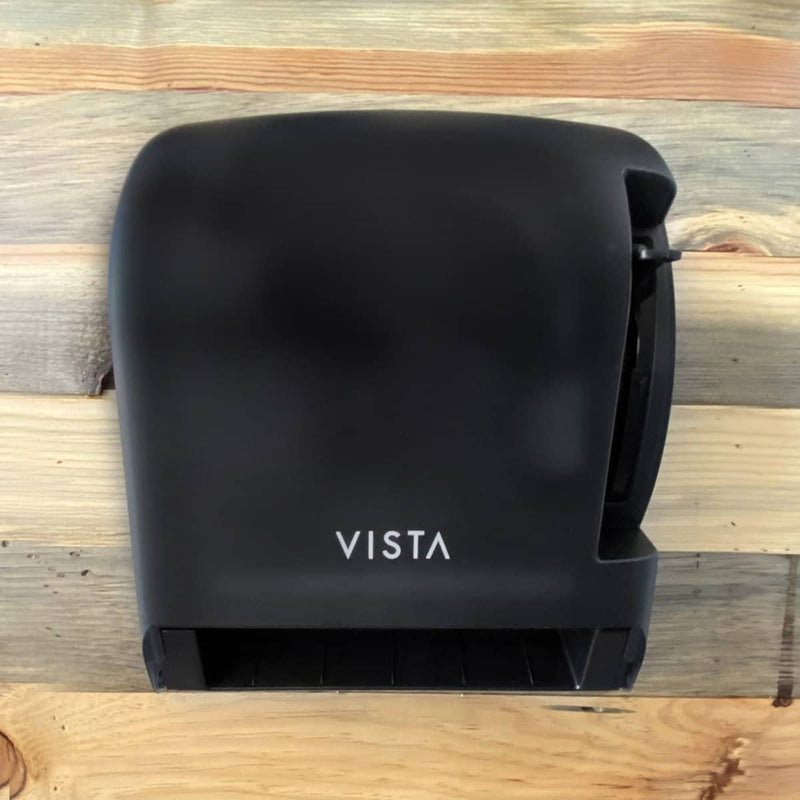 VISTA Lever Roll Towel Dispenser, Black Translucent - PT2003 - TotalRestroom.com