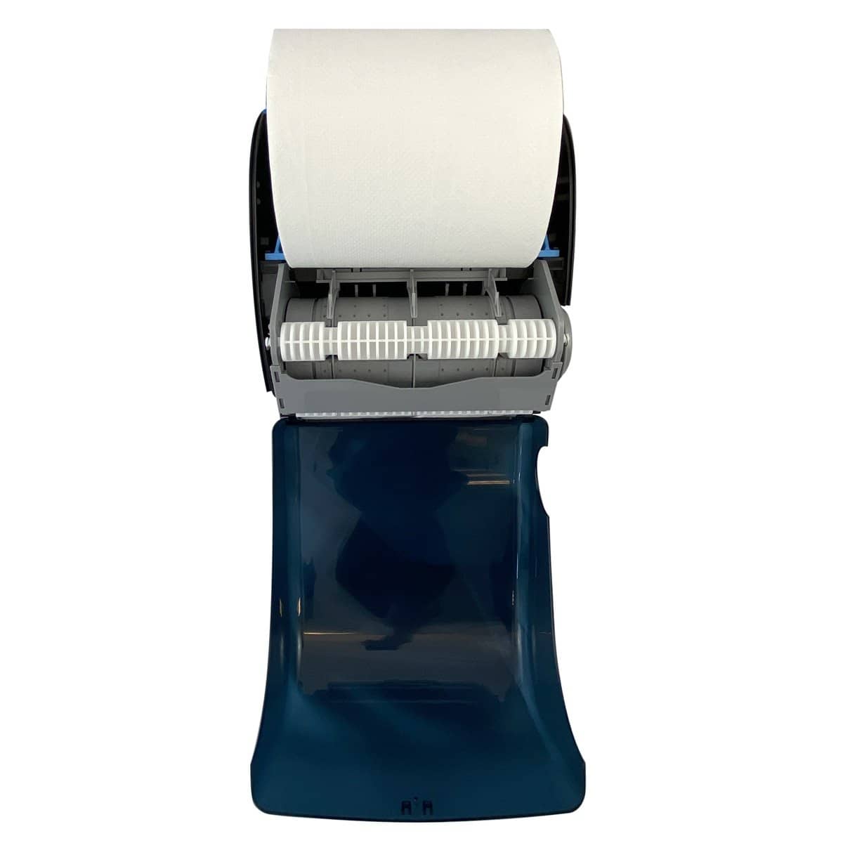 VISTA Mechanical Auto Cut Roll Towel Dispenser, Black Translucent - PT2005 - TotalRestroom.com