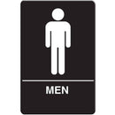 VISTA Men's Restroom Sign, Black - RS6001 - TotalRestroom.com
