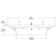 Bradley Verge Commercial Handwashing Sink - LVS-Series, Two-Station, LVSD2 - TotalRestroom.com