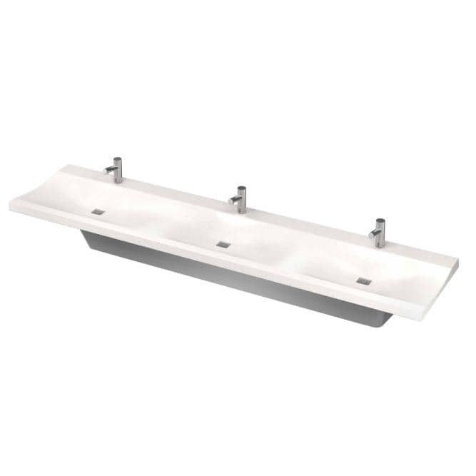 Bradley Verge Commercial Handwashing Sink - LVS-Series, Three-Station, LVSD3 - TotalRestroom.com