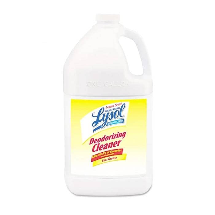 Lysol Disinfectant Deodorizing Cleaner Concentrate, 1 Gal Bottle, Lemon, 4/Carton - RAC76334CT