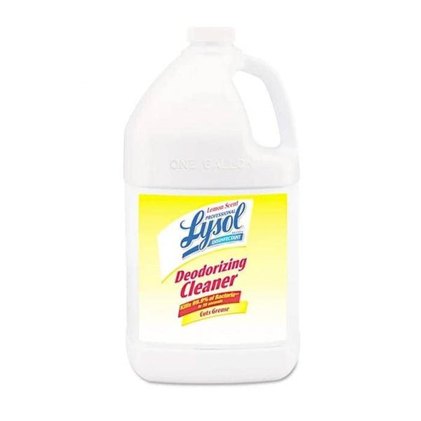 Disinfectant Deodorizing Cleaner Concentrate, 1 gal Bottle, Lemon, 4/Carton