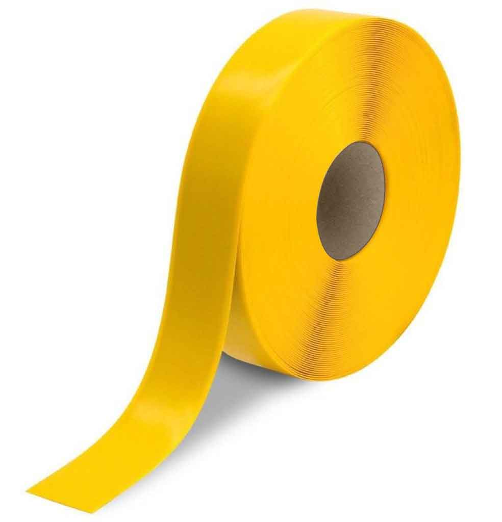 NMC 50 Mil Heavy Duty Floor Tape, 2" X 100', Yellow - HDT2Y - TotalRestroom.com