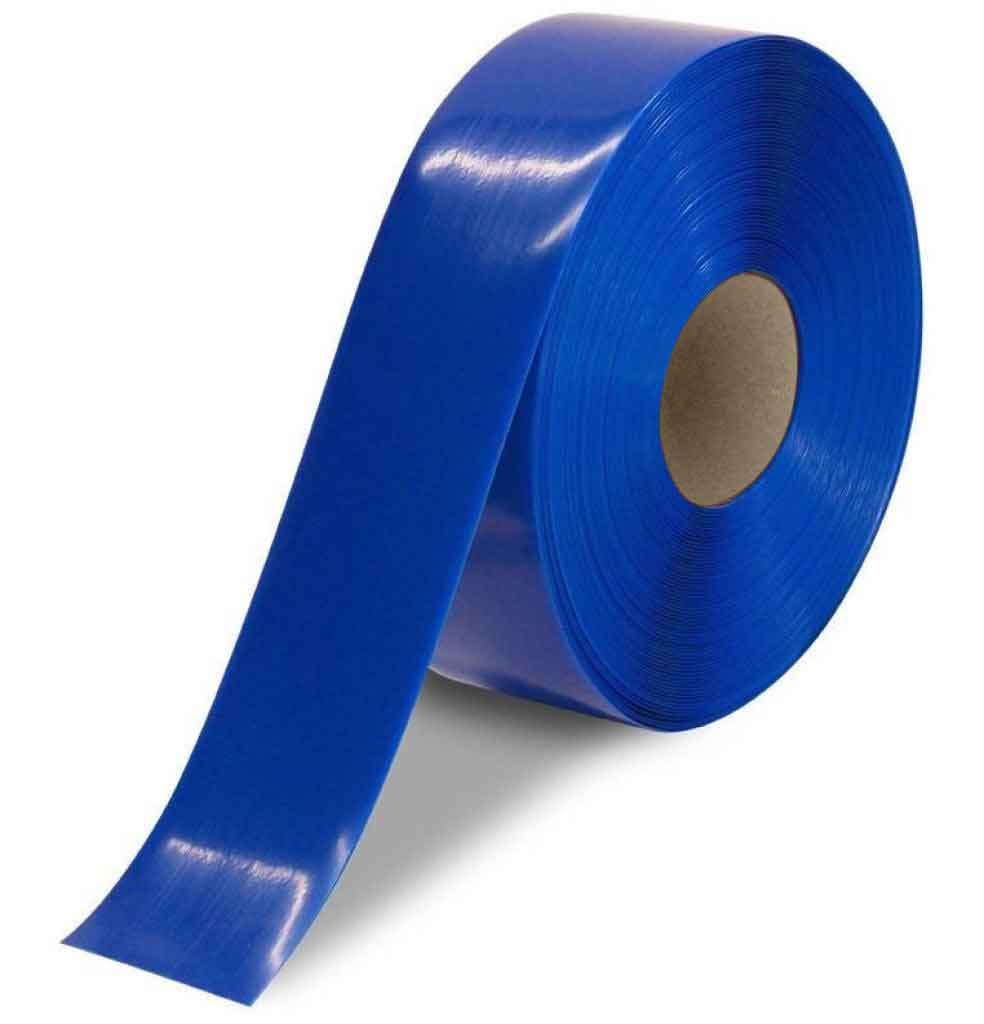 NMC 50 Mil Heavy Duty Floor Tape, 3" X 100', Blue - HDT3B - TotalRestroom.com