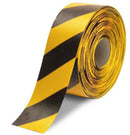 NMC 50 Mil Heavy Duty Floor Tape, 4" X 100', Black/Yellow Striped - HDT4BKYL - TotalRestroom.com