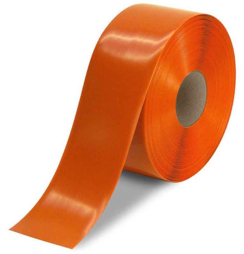 NMC 50 Mil Heavy Duty Floor Tape, 4" X 100', Orange - HDT4OR - TotalRestroom.com