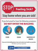 NMC STAY HOME WHEN YOU ARE SICK POSTER - PST142 - TotalRestroom.com