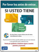 NMC COVID-19 SYMPTOMS POSTER, SPAN - PST143SP - TotalRestroom.com