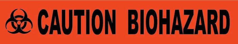 NMC TAPE, BARRICADE, CAUTION BIOHAZARD,  4 MIL 3"X1000' - PT40 - TotalRestroom.com