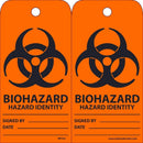 NMC TAGS, BIOHAZARD HAZARD IDENTITY, 6X3, UNRIP VINYL, 25/PK - RPT54 - TotalRestroom.com