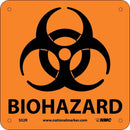 NMC BIOHAZARD (W/ GRAPHIC), 7X7, RIGID PLASTIC - S52R - TotalRestroom.com