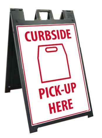 NMC DELUXE SIDEWALK STAND AND SIGN, CURBSIDE - SFS113C-KIT - TotalRestroom.com