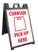 NMC DELUXE SIDEWALK STAND AND SIGN, CURBSIDE - SFS113C-KIT - TotalRestroom.com